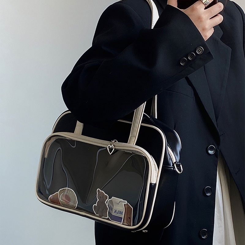 Ielgy Túi Xách Da Mềm Hình Vuông Sức Chứa Lớn Thời Trang Hàng Ngày Cho Nữ