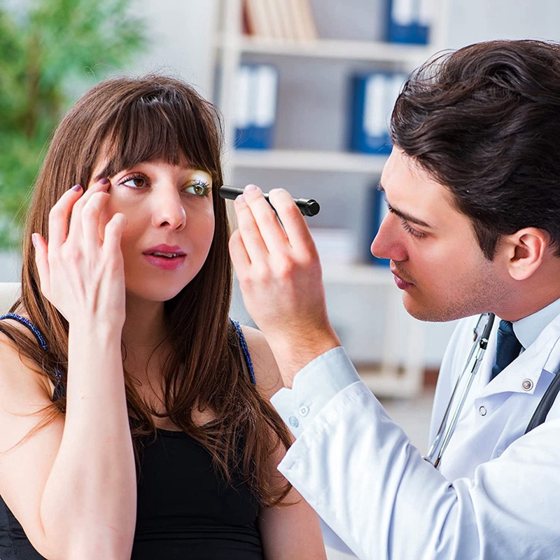 Pen Light Rechargeable Pen Light with Pupil Gauge LED Penlights for Nurses Nursing Student