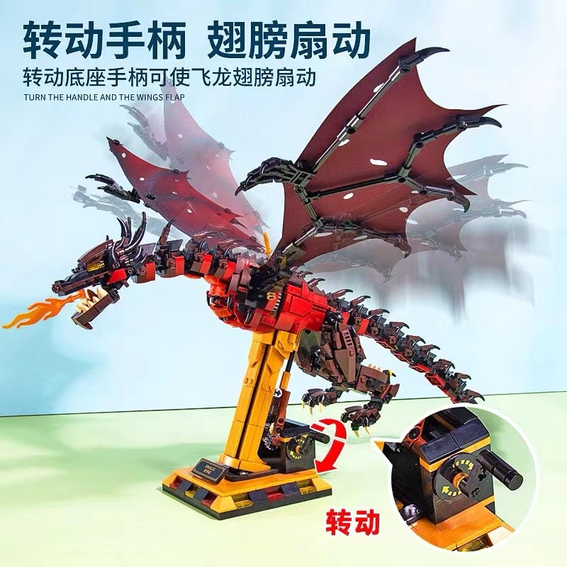 Set 1174 Khối Lắp Ráp Mô Hình Khủng Long Sáng Tạo Cho Bé