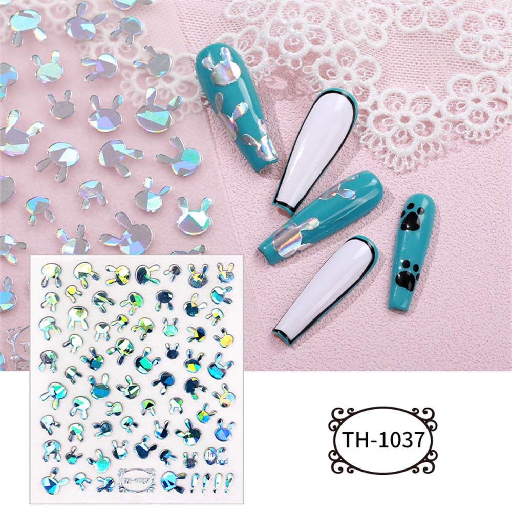 Hình dán ngôi sao, họa tiết ngôi sao, ngôi sao ngôi sao, ngày lễ tình nhân để trang trí móng tay DIY Snake Time Patch 3D Laser Tiehua INS Net Red Nail Patch -pikalu