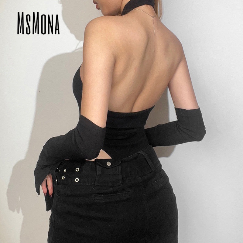 MsMona Bộ Áo Liền Quần Dáng Ôm Màu Trơn Thời Trang 2023 Dành Cho Nữ | BigBuy360 - bigbuy360.vn