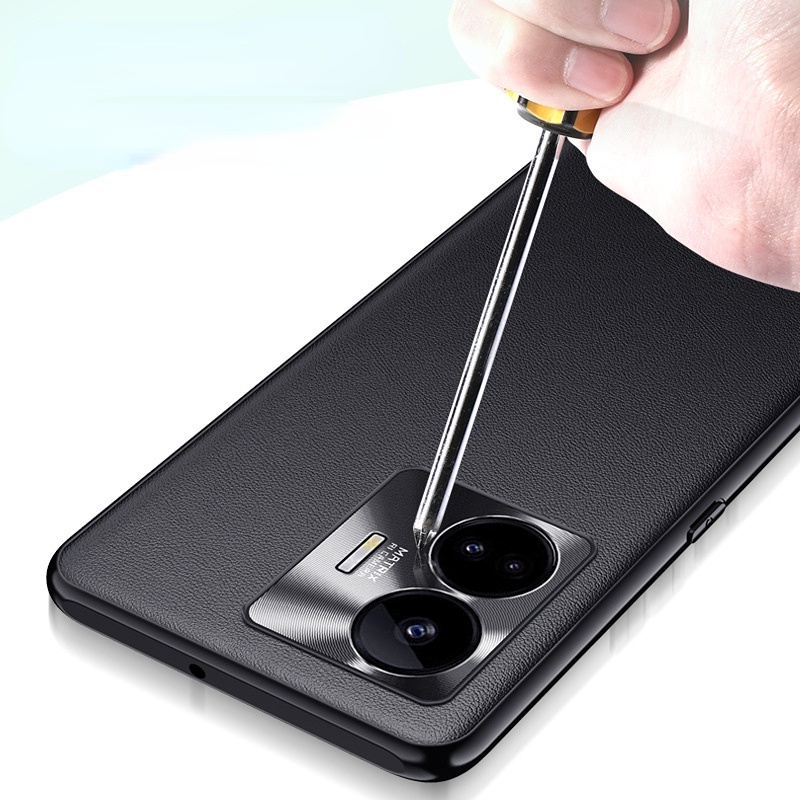 Ốp Điện Thoại Da Màu Trơn Chống Sốc Cho Realme GT neo5 GT neo 5