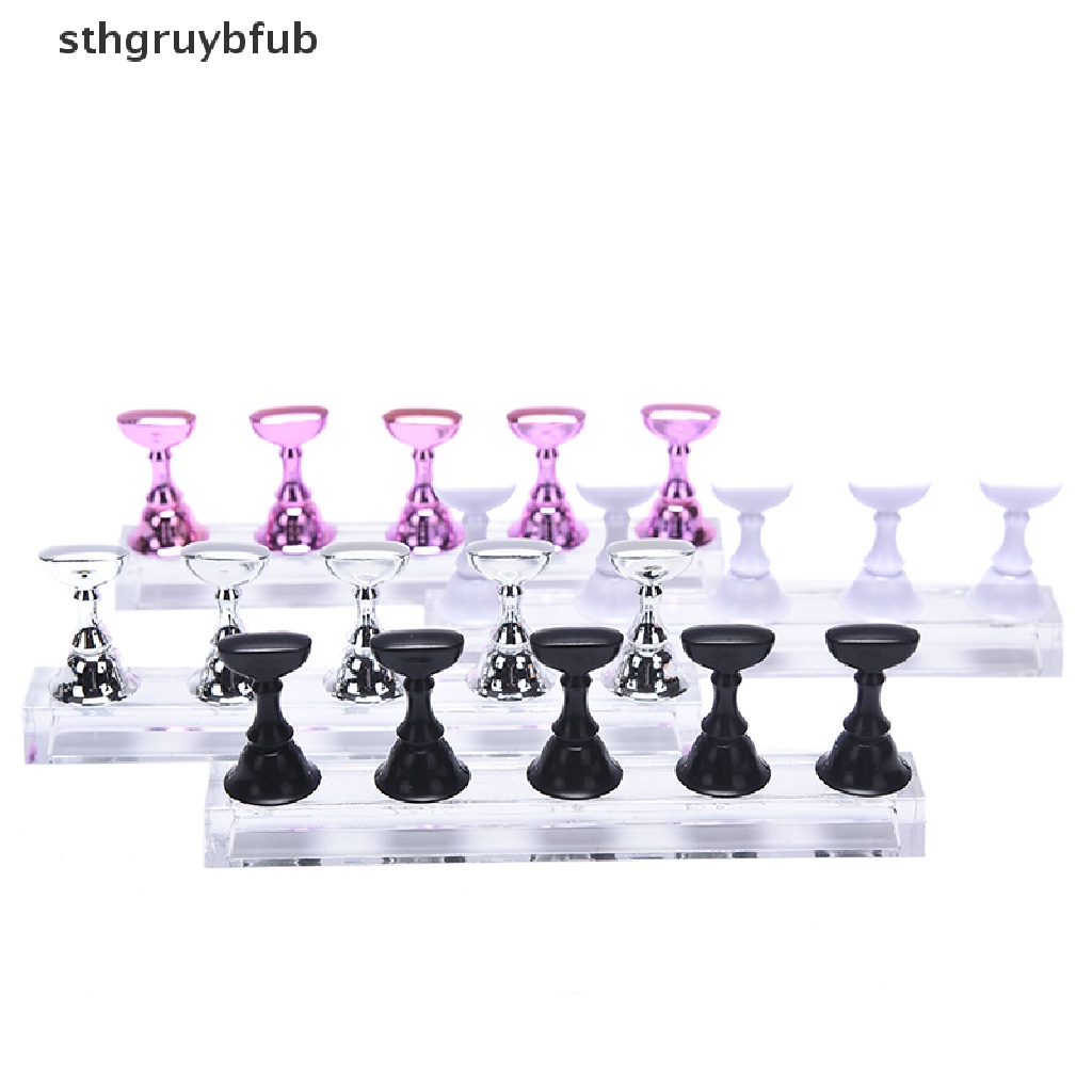 1 Bộ Giá Đỡ Trưng Bày Móng Tay STHB Bằng Acrylic Pha Lê Trong Suốt
