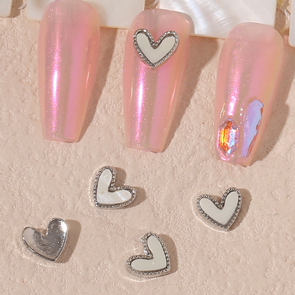 Set 10 Phụ Kiện Trang Trí Móng Tay Nghệ Thuật Bằng Hợp Kim Ba Chiều Có Hương Thơm Hình Hoa Trà / Nơ DIY