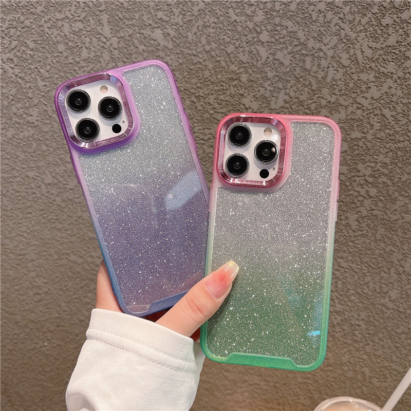 Ốp Điện Thoại Màu Gradient Thời Trang Chống Sốc / Thấm Nước Cho iphone14promax 13pro 12promax 11promax 12Pro
