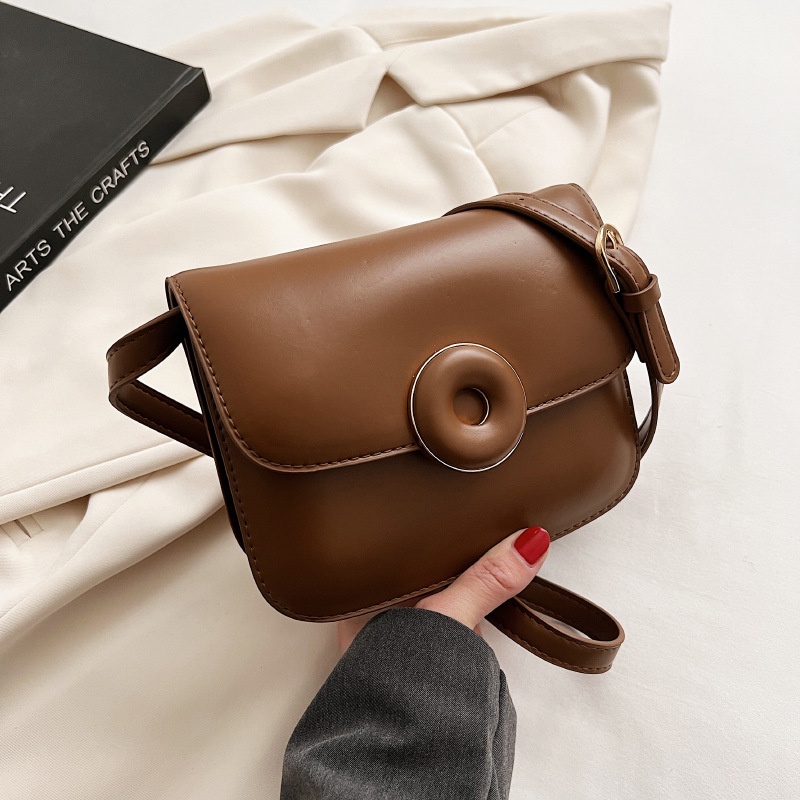 Túi Đeo Vai Hình Vuông Cỡ Nhỏ Màu Trơn Thời Trang Xuân Hè Cho Nữ