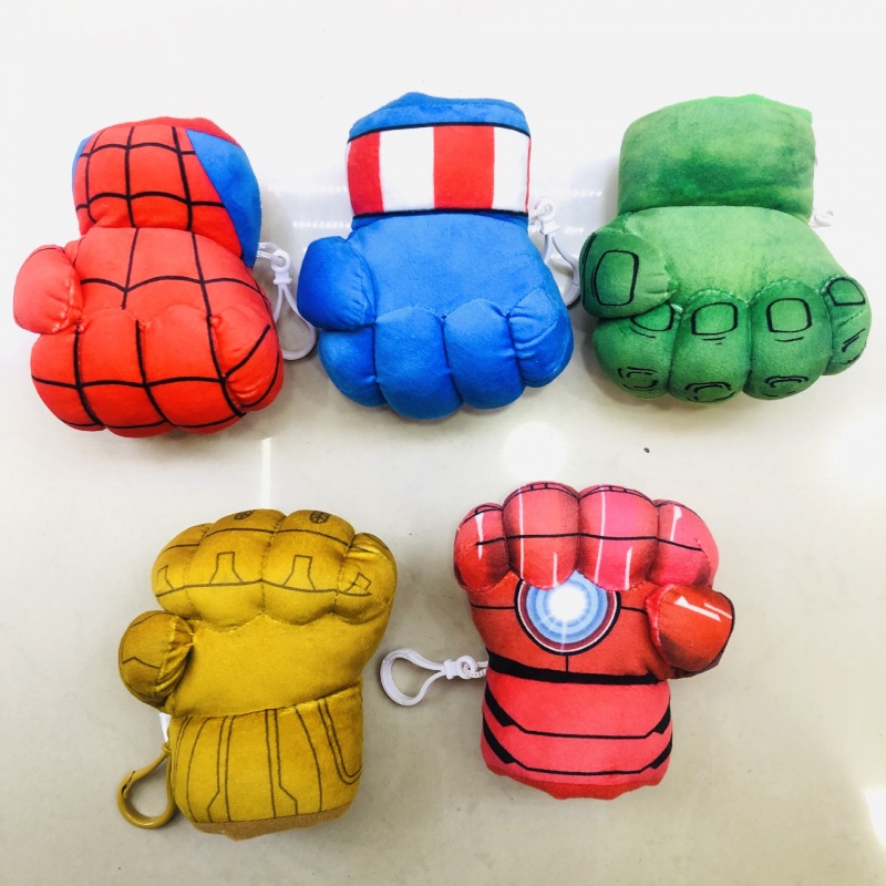 Găng Tay Lông Xù Nhỏ Hình Găng Tay Vô Cực Hulk Và Mặt Dây Chuyền Vô Cực