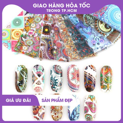 FOIL HOA VĂN DÁN MÓNG 0881