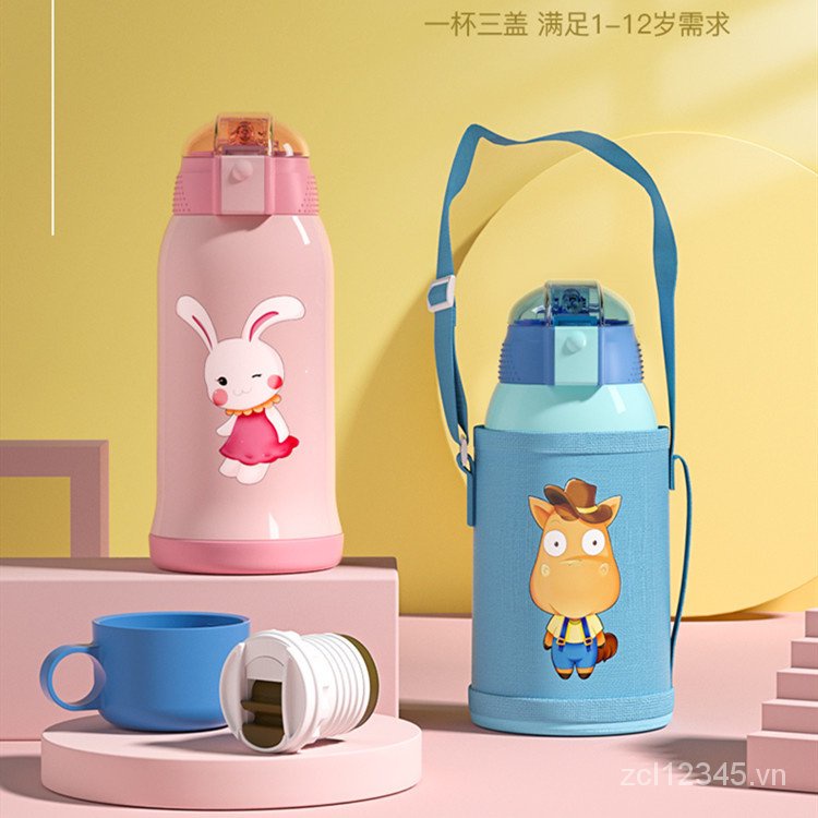 Bình Nước Cách Nhiệt Bằng Thép Không Gỉ Có Ống Hút Tùy Chỉnh Cho Học Sinh Tiểu Học [Cần Có Sản Phẩm Liên Hệ Sản Phẩm Của Trẻ Em Nam Và Nữ
