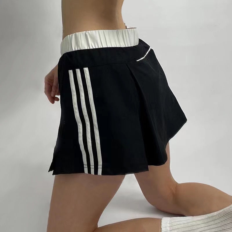 Chân Váy Chữ A Màu Đen Lưng Cao Phong Cách Mỹ Thời Trang Cho Nữ