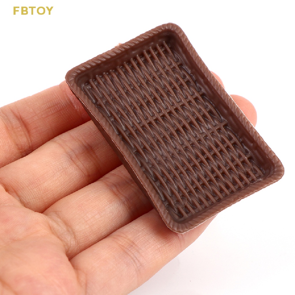 Set 2 Khay Đựng Bánh / Món Tráng Miệng / Món Tráng Miệng Mini Tỉ Lệ 1 / 12 Trang Trí Nhà Búp Bê