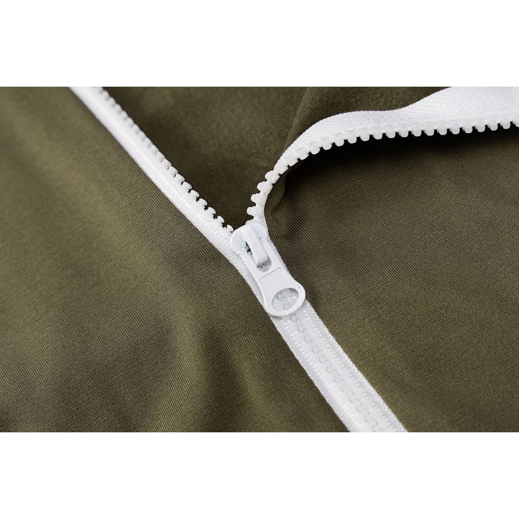 Áo liền quần Tay Dài Có Mũ Trùm Phối Khóa Kéo Cá Tính Cho Nữ