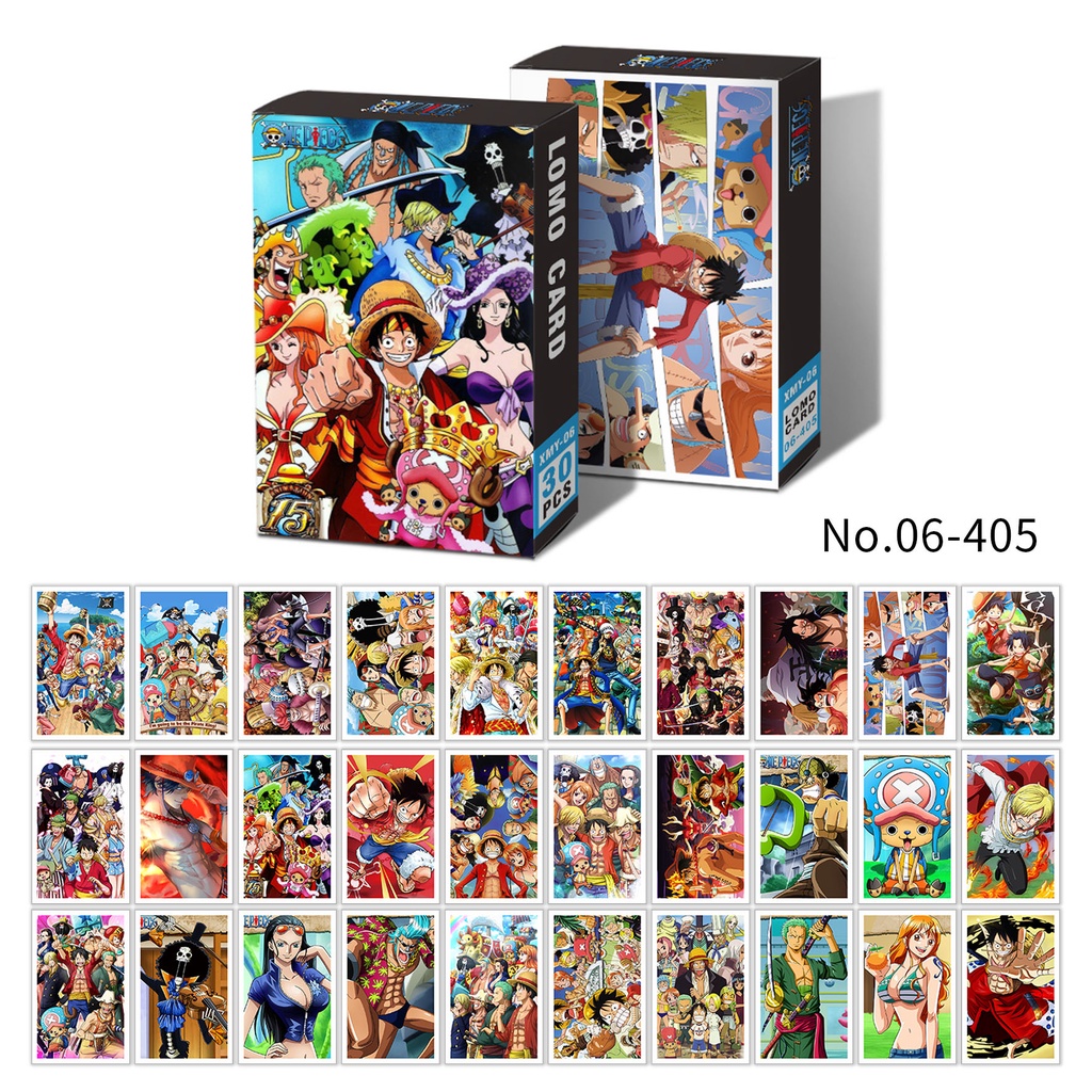 Hộp 30 Tấm Ảnh Lomo Card Hoạt Hình ONE PIECE