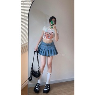 Áo crop thun TRẮNG Kylie