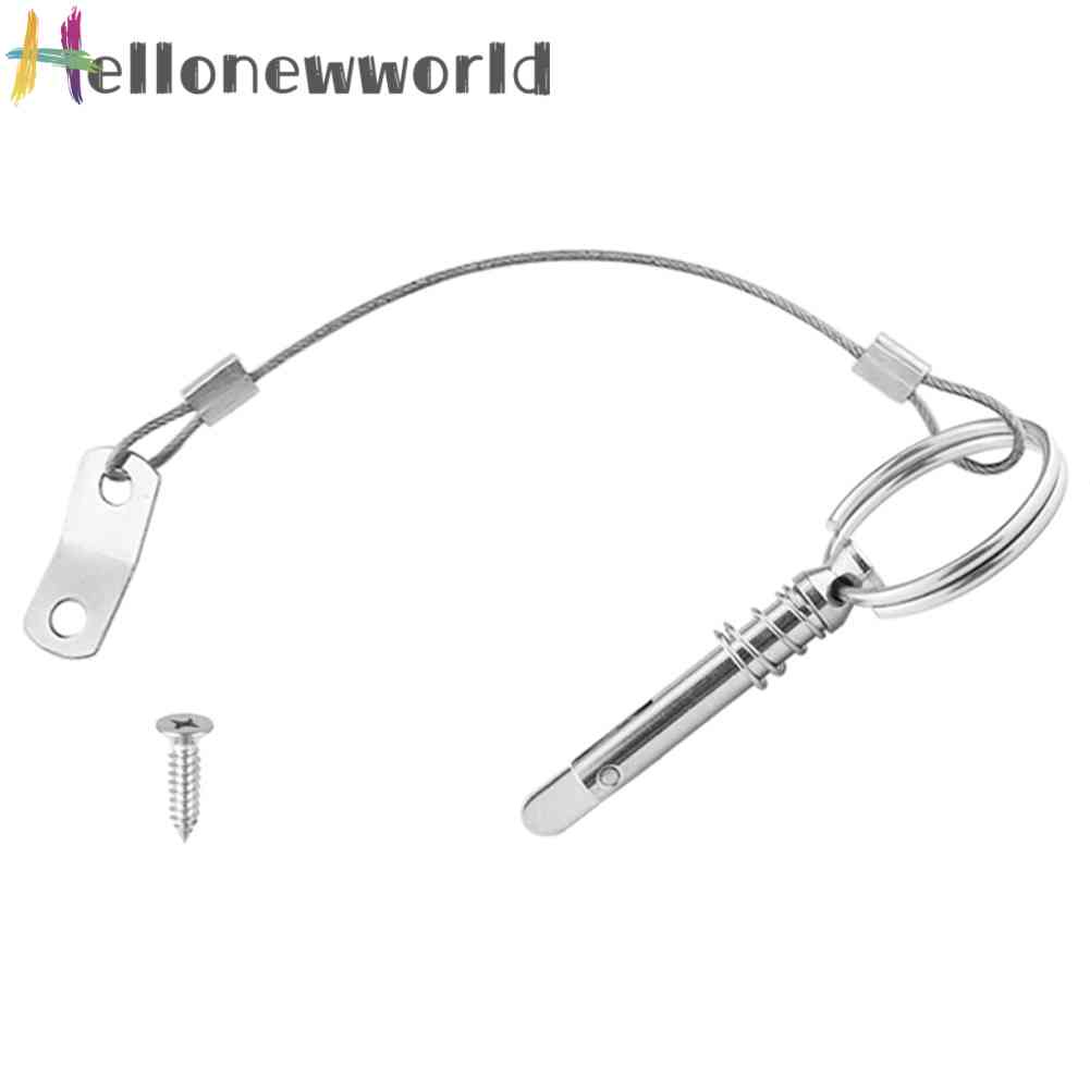 Chốt Bản Lề Bằng Thép Không Gỉ Tháo Gỡ Nhanh Kèm Dây Buộc Cho Tàu Thuyền