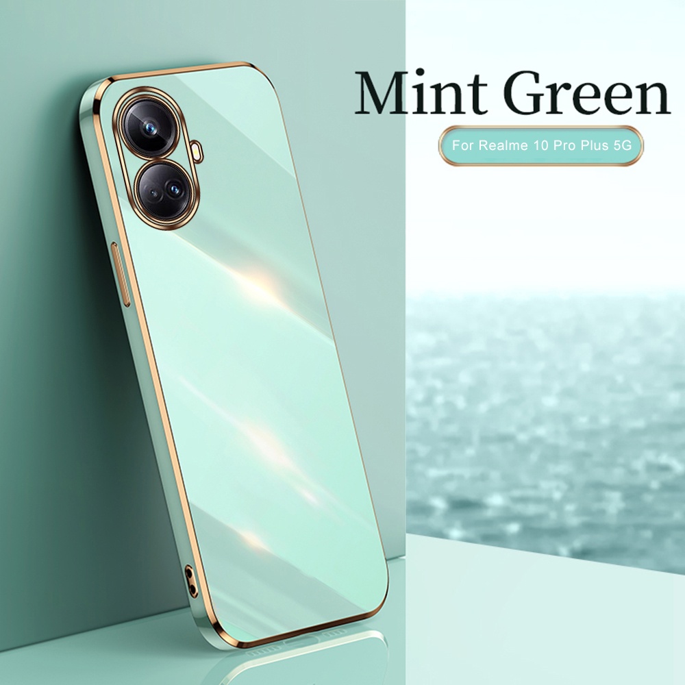 Ốp Điện Thoại Silicon Mạ Viền Chống Sốc Cho Oppo Realme 10 Pro + 5G Realme10 4G Realmi 10Pro Plus Realme10Pro