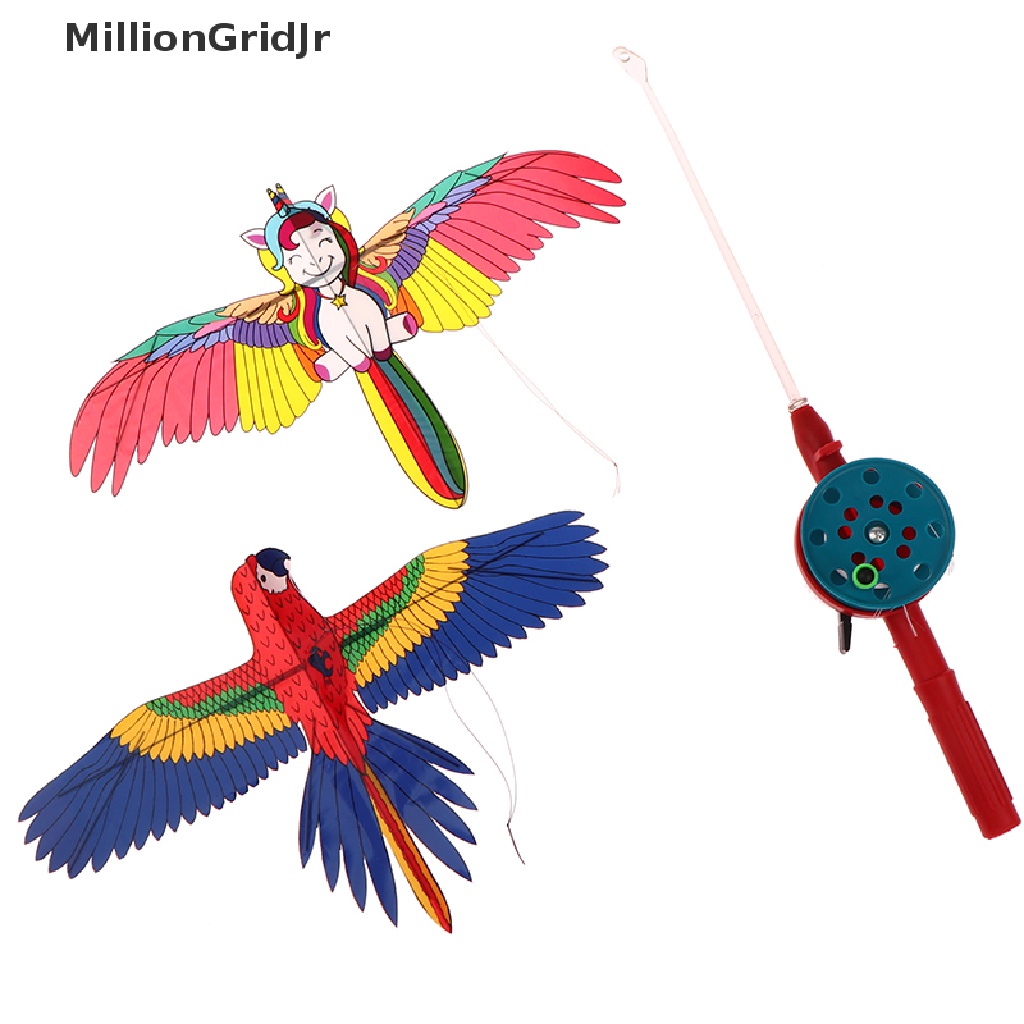 Diều Đồ Chơi Mini Bằng Nhựa + Cần Câu Cá 40cm JR
