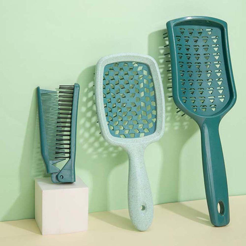Bộ Lược Chải Tóc Massage Da Đầu Răng Thưa Dạng Gập Cho Nữ DYRUIDOJ