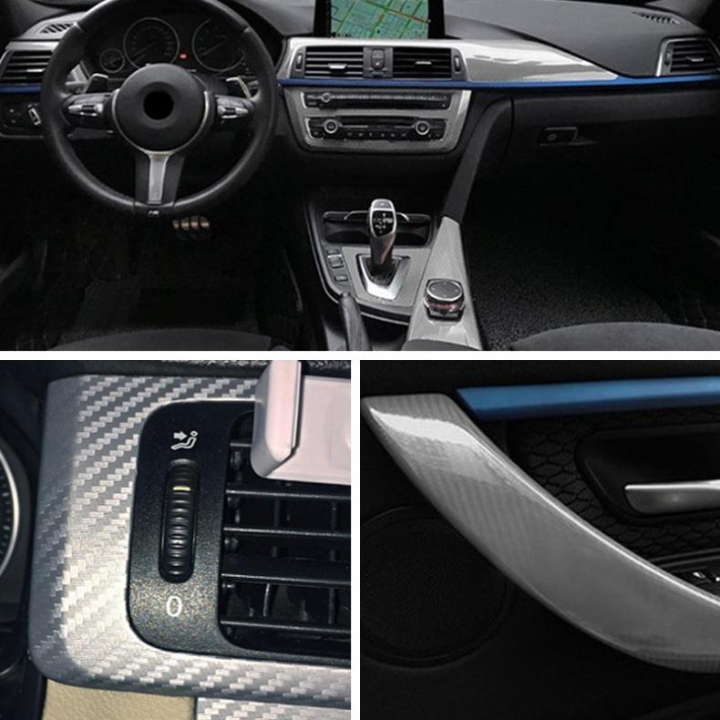 Phim Dán PVC Vinyl Sợi Carbon 6D 20X50Cm Trang Trí Xe Hơi / Máy Tính / Laptop