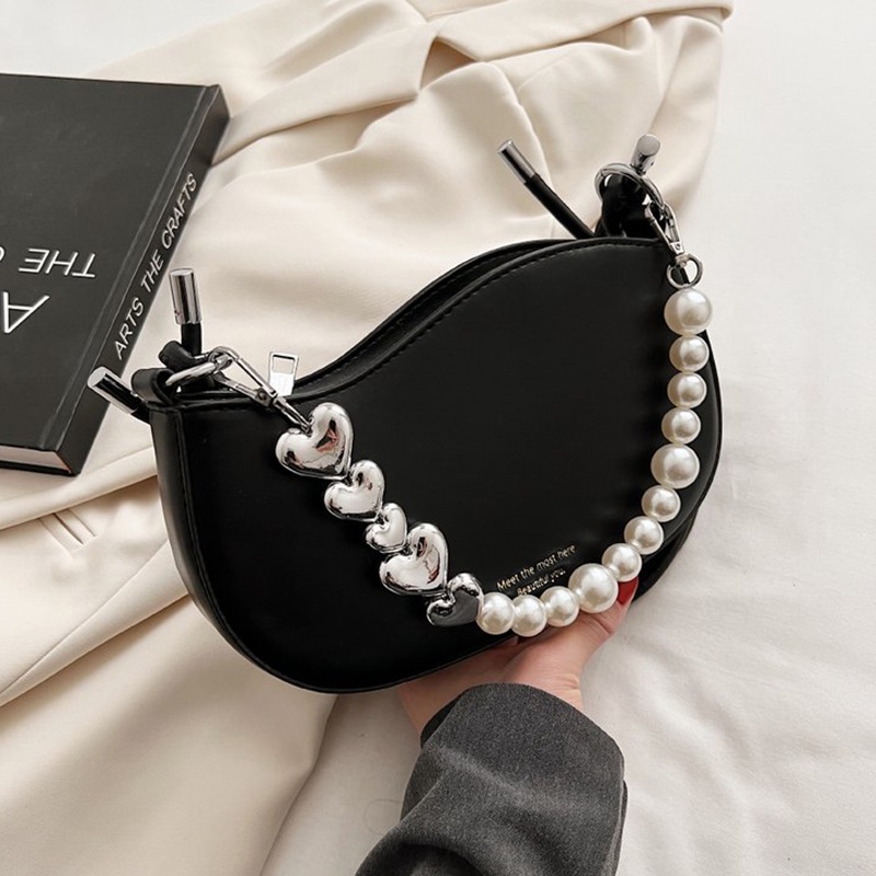 IELGY Túi Đeo Chéo Dây Chuỗi Ngọc Trai Đơn Giản Chất Lượng Dành Cho Nữ