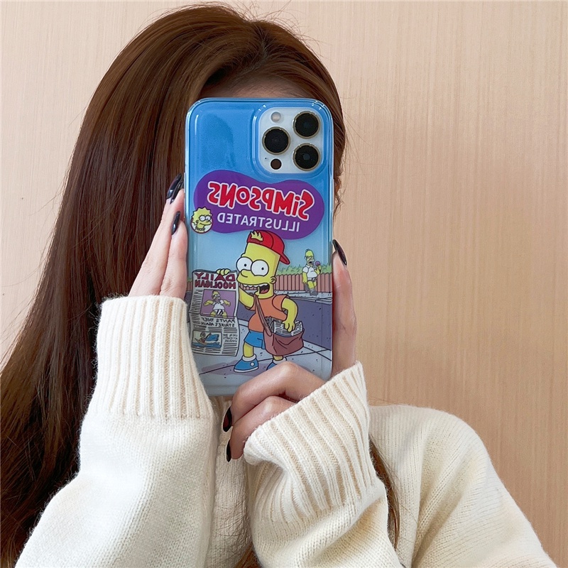 Hoạt Hình Ốp Điện Thoại Mềm Trong Suốt Hình simpsons Cho iphone15 15pro 15promax 14promax 14 14pro 13 13pro 13promax 12 12pm 11