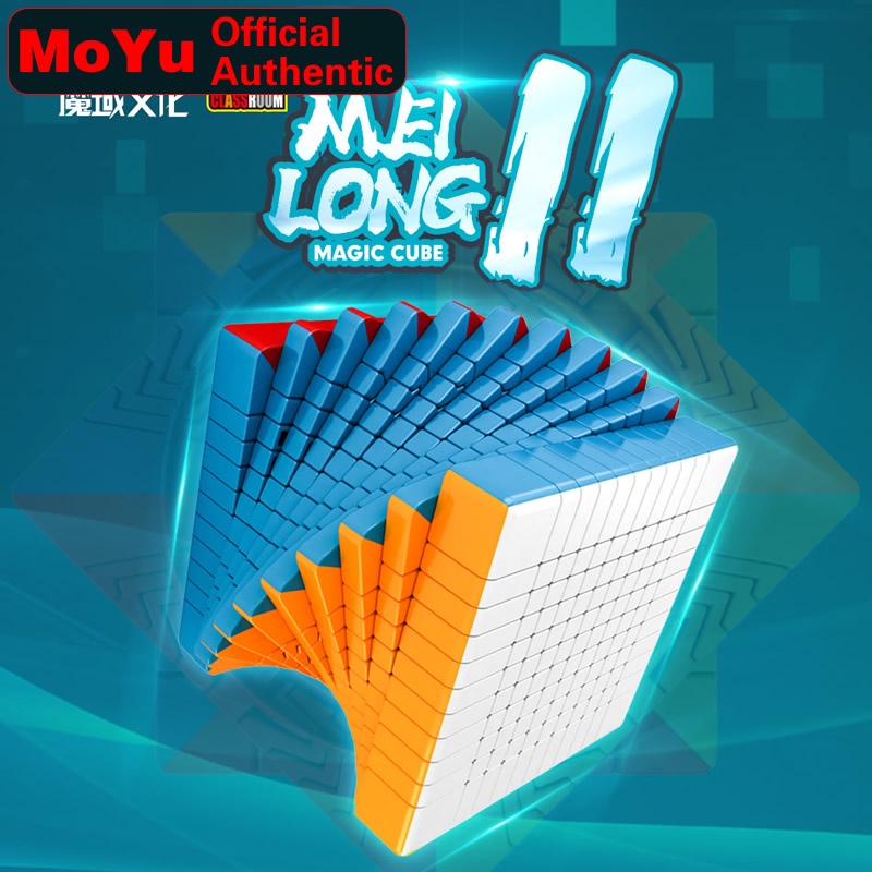 MoYu 11x11 Cube MFJS MeiLong Magic Speed Cube Stickerless Chuyên Nghiệp Fidget Đồ Chơi Meilong 11x11