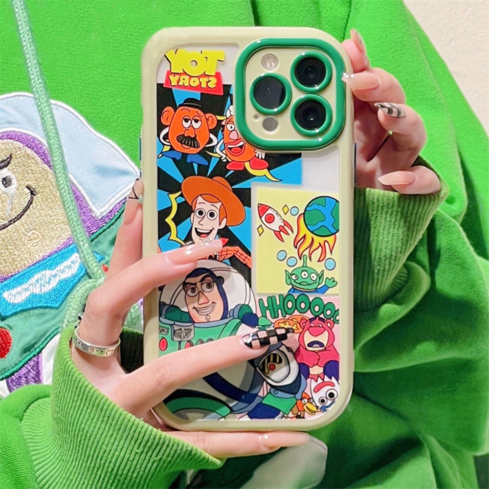 Ốp Điện Thoại TPU Dẻo Họa Tiết Hoạt Hình Buzz Lightyear Dễ Thương Chống Sốc Cho IPhone 11 12 13 14 Pro Max 14 Plus