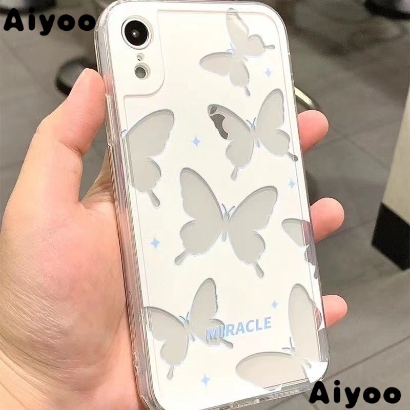 ✅Ốp Điện Thoại Họa Tiết Bươm Bướm Phong Cách Thời Trang Đường Phố Cho iPhone 12 14 / 13 XR 7plus 11ins