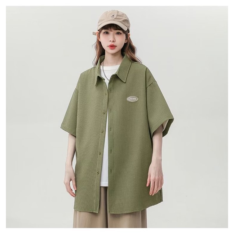 Áo Thun polo Tay Ngắn Vải Lụa Lạnh Thời Trang Công Sở Cho Nam Và Nữ