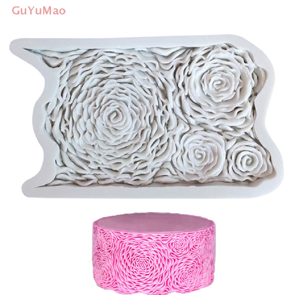 Khuôn Silicone Tạo Hình Hoa Hồng Trang Trí Bánh DIY