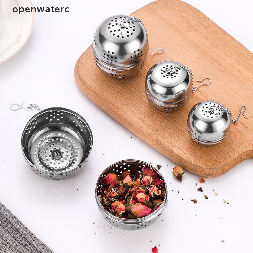 Dụng cụ lọc trà hình quả bóng bằng thép không gỉ cao cấp