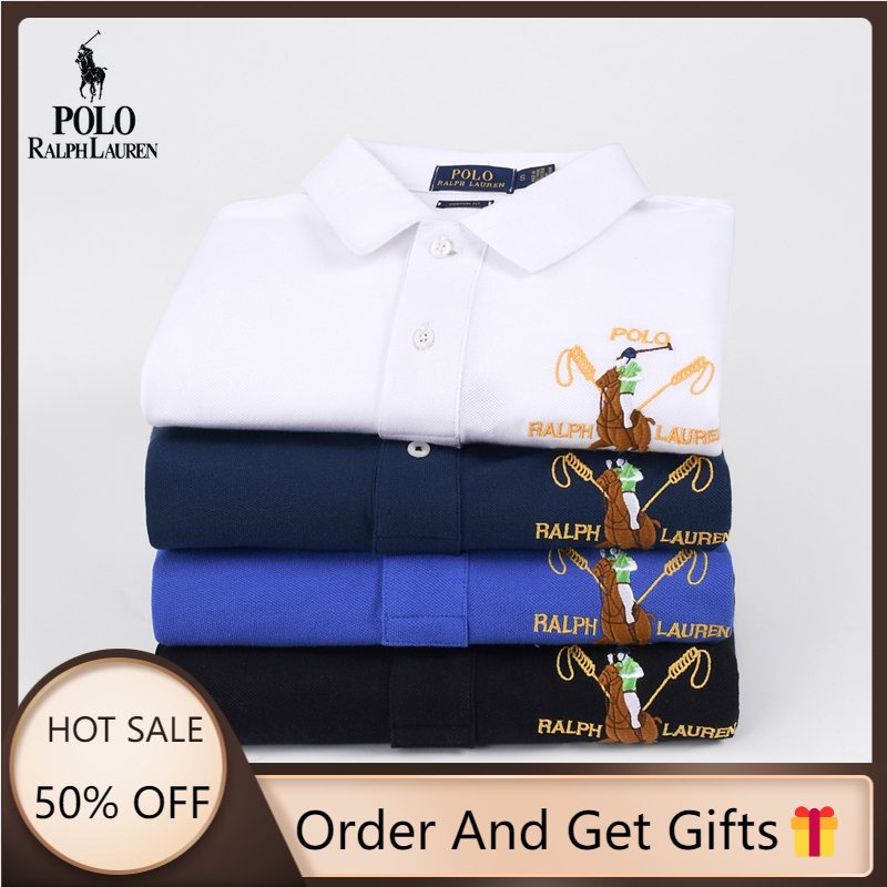 Áo polo Ngắn Tay Thêu Logo Ralph Laurensn Thời Trang Cho Nam