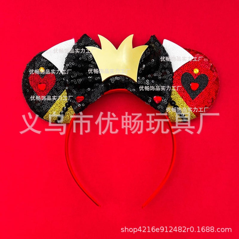 Alice Băng Đô Cài Tóc Hình Chuột mickey Phong Cách Phim Adventures in Wonderland