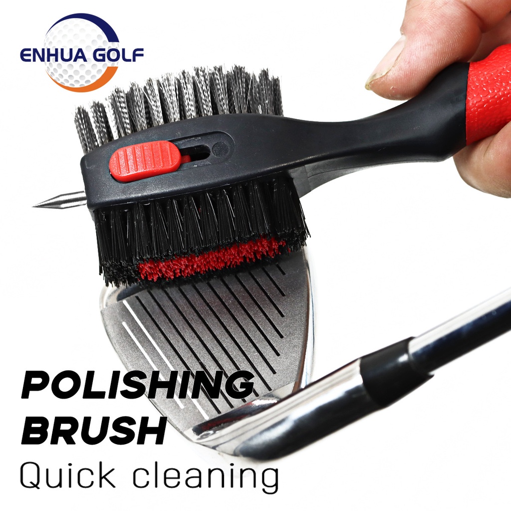 Bàn Chải Đánh golf Cỡ Lớn Màu Xanh Dương / Đen Bằng Thép Không Gỉ Tiện Dụng