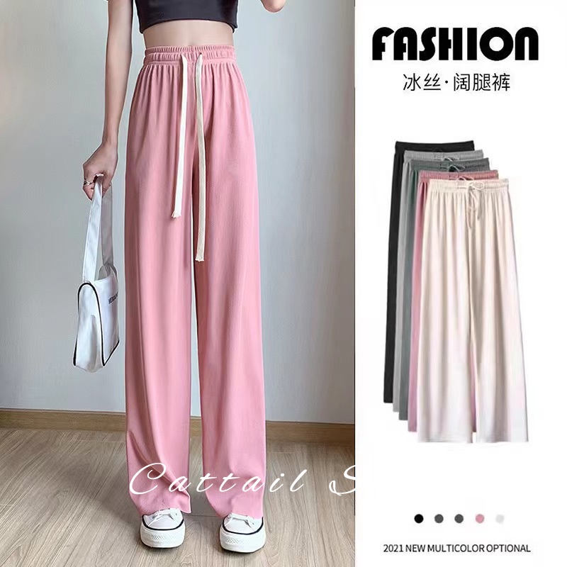 Cattail quần ống rộng hot trend 2023 quần ống rộng cạp thấp y2k quần jean nữ 032401