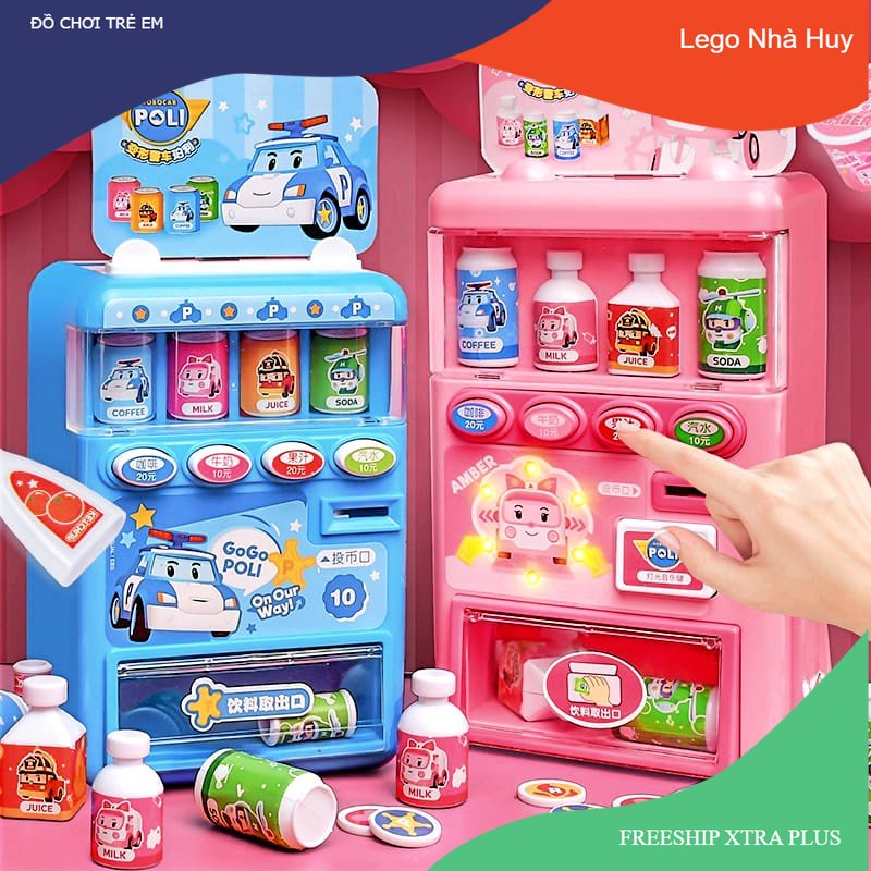Máy bán nước đồ chơi Tự Động Có Nhạc Và Đèn Kiểu Hoạt Hình Dễ Thương Cho Bé LEGONHAHUY