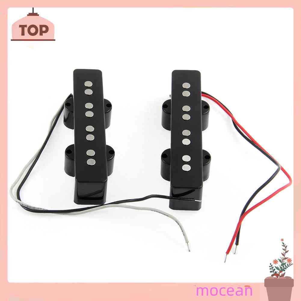 Bộ 2 Bộ Pickup 4 Dây MàU Đen Thay Thế Cho ĐàN Jazz Bass