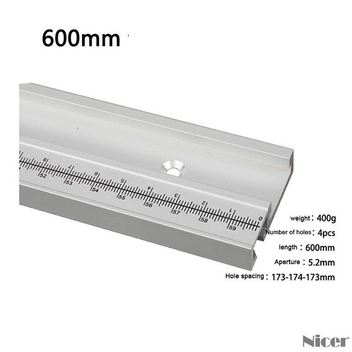 Thanh ray trượt bàn cưa có thước đo cao cấp giá tốt