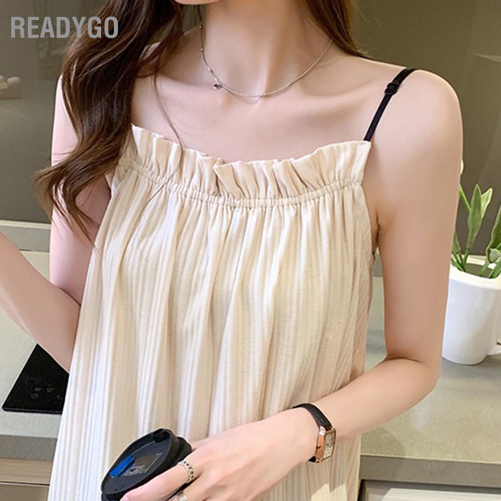 Đồ ngủ Hai Dây Dáng Rộng Thoáng Khí Màu Sắc Tinh Khiết Thoải Mái Thời Trang Mùa Hè | BigBuy360 - bigbuy360.vn