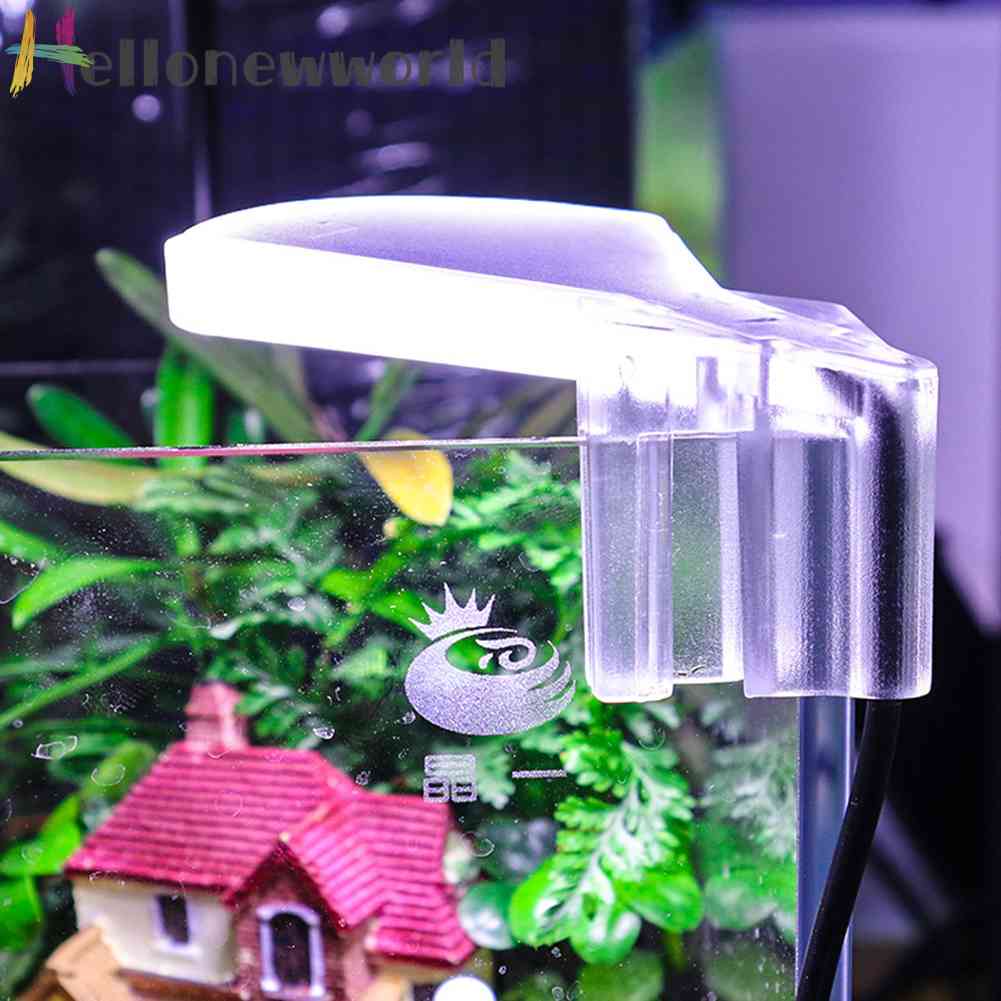 LED Aquarium Light EU Plug Waterproof Aquatic Plant Lamp with Clip for Fish Tank
