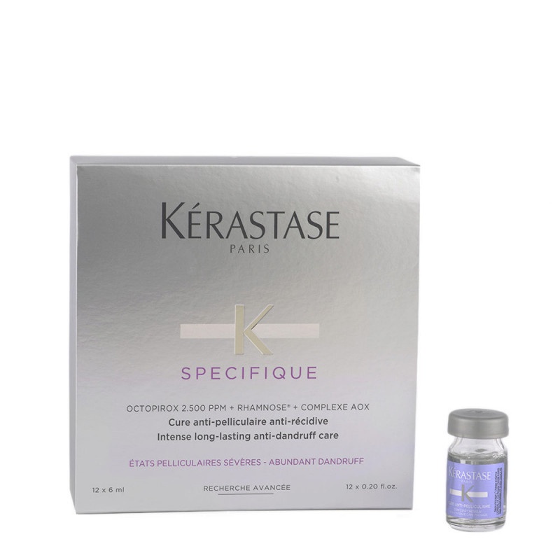 Serum giúp cải thiện tình trạng nhiều gàu dành cho da đầu Kerastase Specifique Cure Anti-Pelliculaire 12x6ml