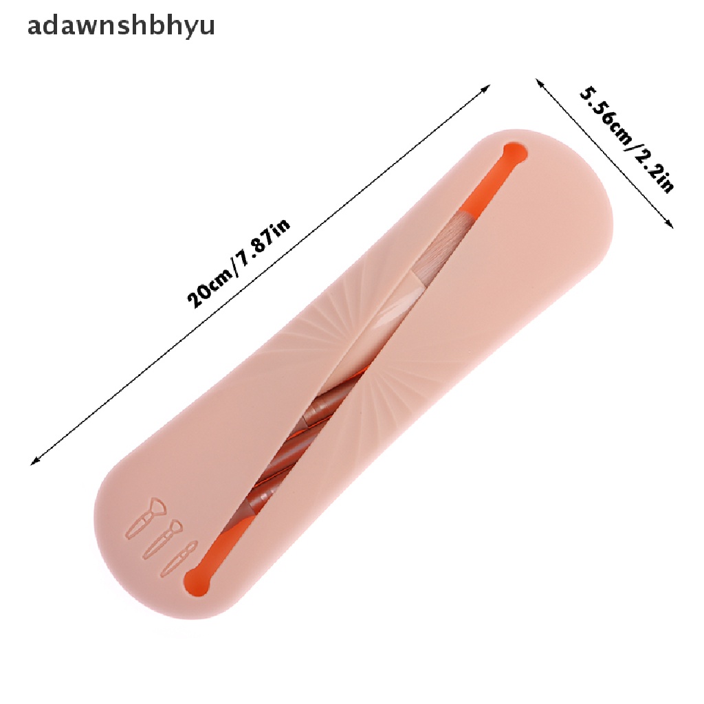 Túi Đựng Cọ Trang Điểm adawnshbhyu Bằng Silicon Tiện Dụng Khi Đi Du Lịch