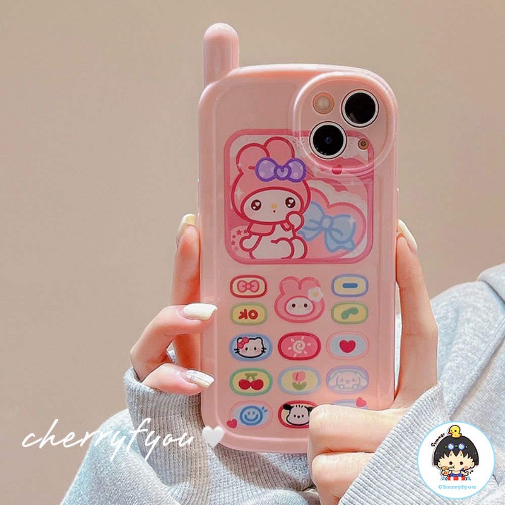 Ốp Điện Thoại TPU Dẻo Họa Tiết Hoạt Hình Melody 3D Dễ Thương Chống Bụi Bẩn / Rơi Cho IPhone 11 12 13 14 Pro Max