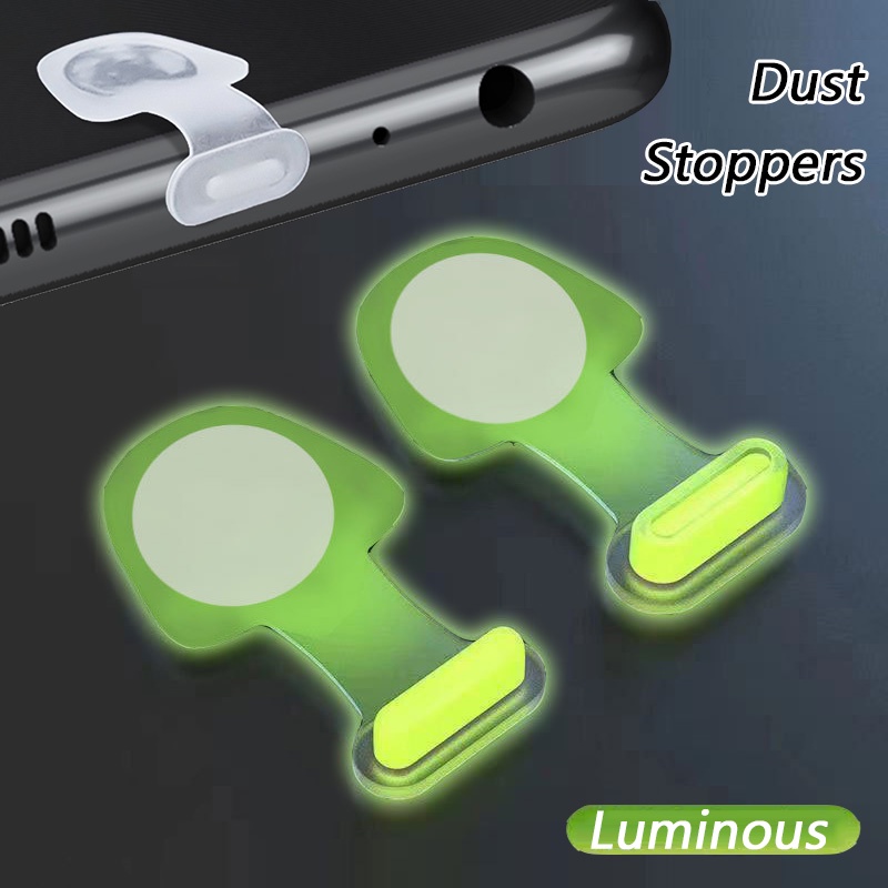 Băng Keo Hai Mặt Bằng Silicon Mềm Chống Bụi Chống Thất Lạc Màu Xanh Lá Dạ Quang Có Thể Tái Sử Dụng Cho Apple