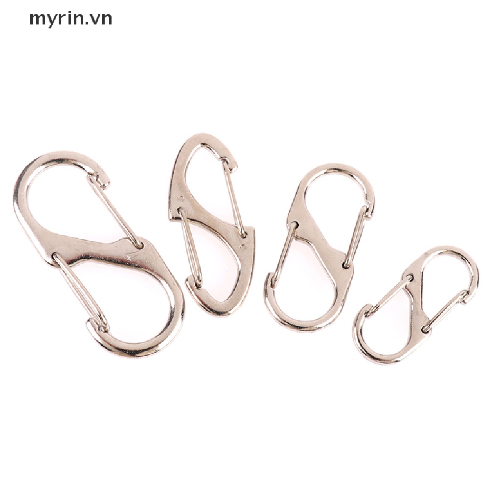 Set 10 Móc Khóa Chữ S Bằng Thép Không Gỉ Tiện Dụng