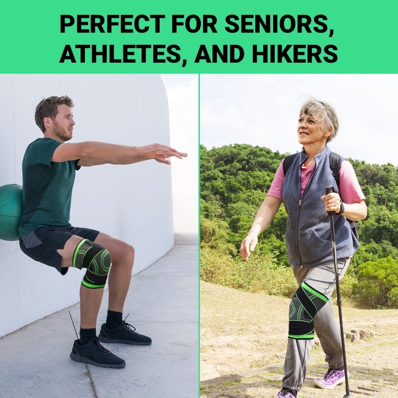 Đai Quấn Đầu Gối Co Giãn Thoáng Khí Hỗ Trợ Giảm Đau Tiện Dụng