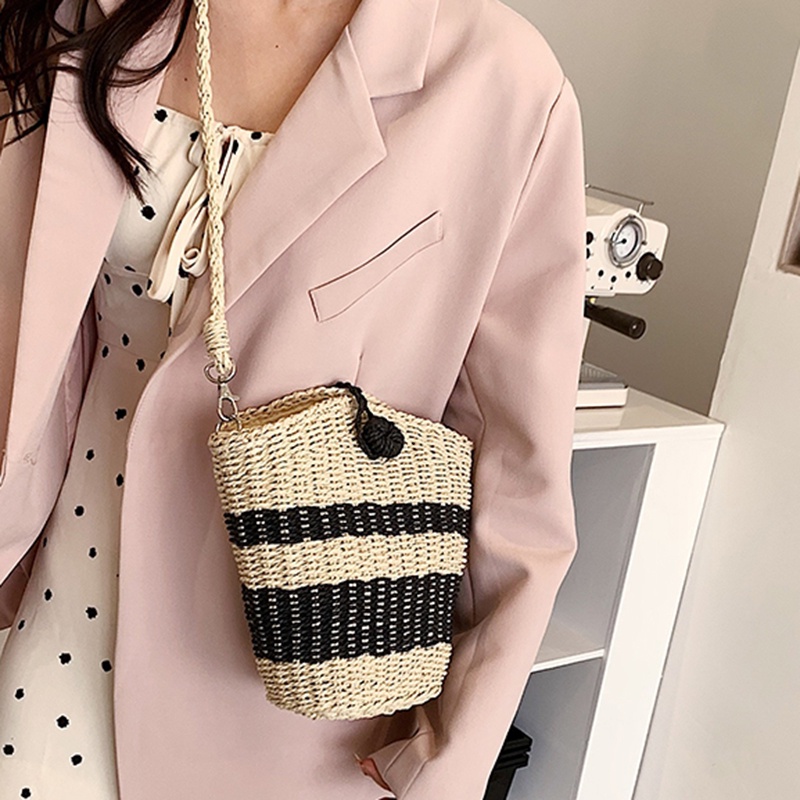 Túi Đeo Chéo Đan Lát Cỡ Nhỏ Thời Trang Sành Điệu