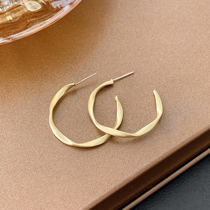 Bông Tai Mạ Bạc 925 Đính Đá Thời Trang Hàn Quốc Đơn Giản Cho Nữ