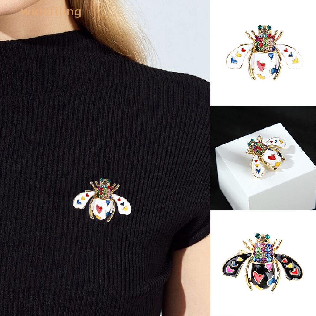 Ghim Cài Áo Hình Trái Tim Đính Đá Pha Lê Thời Trang