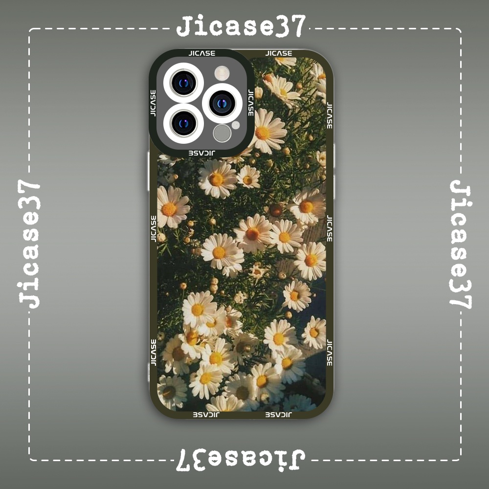 Ốp lưng iphone cạnh vuông WrightZ Hoa xuyến chi Daisy Flowers Vintage Cổ điển